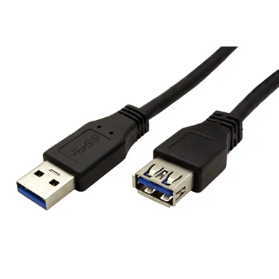 Immagine prodotto di Cavo di prolunga USB 3.0 SuperSpeed A maschio A femmina nero - Lunghezza: 5,00 m