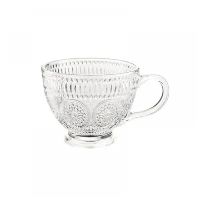 Produktbild von Vintage Kaffeebecher Glas Geprägte Kaffeetassen Glastassen Teetassen