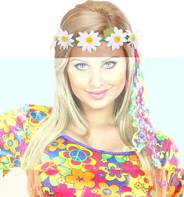 Produktbild von Gänseblümchen Haarkranz mit Haarbändern