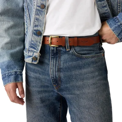 Obrázek produktu pro Dámský kožený pásek Levi's Addison, barva hnědá, velikost 85