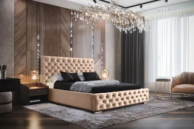 Produktbild von Furmeb24 - CHESTER II 140 x 200 cm - Chesterfield , Boxspringbett mit Bettkasten und Holzrahmen Polsterbett , Doppelbett mit h¶her Kopsttze - Mit Matraze - (Magic Velvet 2253)