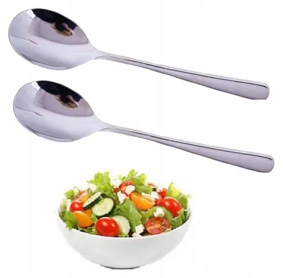 Produktbild von Amefa Sophie Matt Salatbesteck 2 Löffel Edelstahl Satiniert