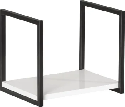 Produktbild von FACKELMANN Unterregal für Midischrank NEW YORK / ergänzendes Regal für Badschrank / Maße (B x H x T): ca. 33 x 28 x 28 cm / Unterregal mit 1 Ablagefläche / Korpus: Weiß / Front: Weiß