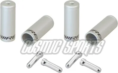 Produktbild von Jagwire CHA099-SJ Universal Pro End Cap pack (Braided Housing), silver