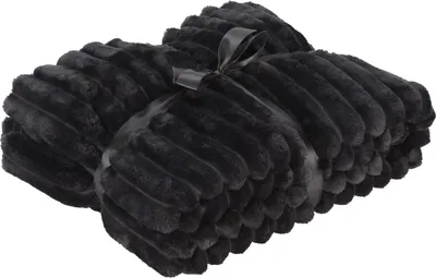 Imagen del producto de Manta/cubrecama RIBBED JUMBO, 130x150 cm, color gris