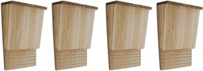 Produktbild von Set von Fledermaushäusern aus massivem Holz mit 4 Nistkästen