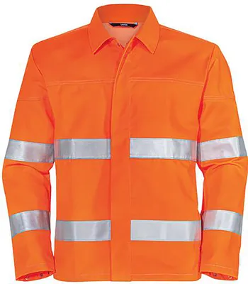 Produktbild von Uvex 98412, Jacke, Mann, Orange, Reißverschluss, Baumwolle, Polyester, 270 g/m²