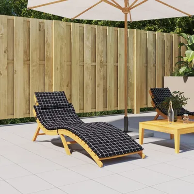 Produktbild von Möbel Sonnenliegen-Auflage Schwarz Karomuster Oxford-Gewebe - Gartenmöbelauflagen 361356