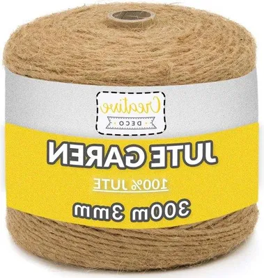 Zdjęcie produktu dla Brązowa, trójwarstwowa lina jutowa o grubości 2–3 mm