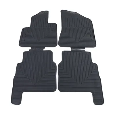 Produktbild von Premium Gummi Fußmatten Set 4-teilig Schwarz für Hyundai Santa Fe CM 06-12