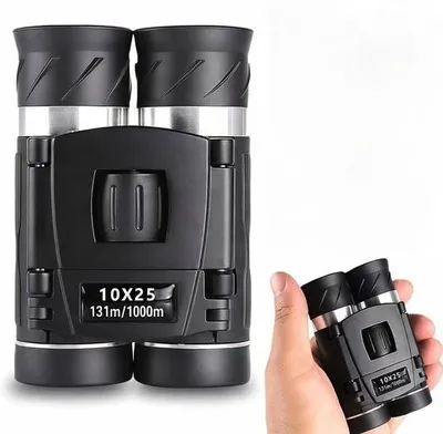 Productafbeelding van Famanu Compact verrekijker 10x25 - Opvouwbaar - Groot oculair - Ideaal voor vogelobservatie, theater, concerten, jagen