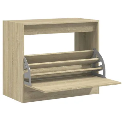 Immagine prodotto di vidaXL Scarpiera in rovere Sonoma 80x42x69 cm Materiale in legno