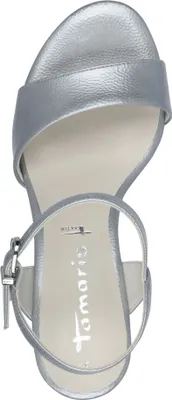 Produktbild von Tamaris Damen Sandale Sandalette elegant Stilettoabsatz 1-28008-42, Größe:37 EU, Farbe:Blau