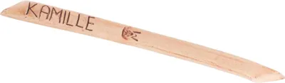 Produktbild von Kräuterstecker Kamille aus robustem, wetterfestem Steinzeug, braun, 26 cm hoch