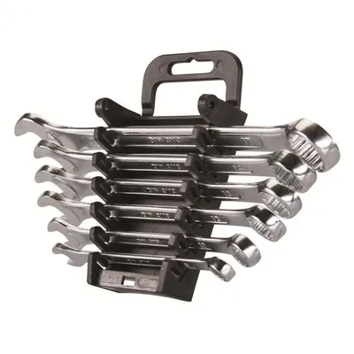 Produktbild von Silverline Ring-Maulschlüssel, 6-tlg. Satz 8–17 mm, metrisch