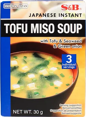 Produktbild von S&B Tofu Miso Suppe Instant 30g (3Portionen)