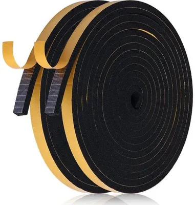 Image de Joint de porte insonorisant 12 mm x 6 mm x 10 m, noir