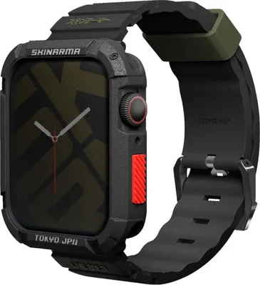 Obrázek produktu pro SKINARMA Shokku řemínek pro Apple Watch 45/44/42 mm, Black