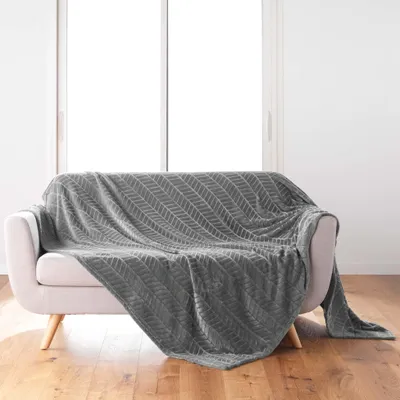 Imagen del producto de Manta de franela, 180 x 220 cm, color gris