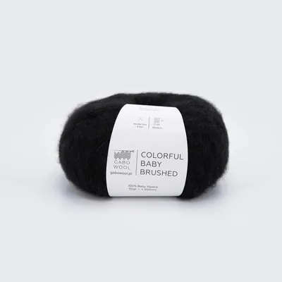 Zdjęcie produktu dla Włóczka Gabo Wool Colorful Baby Brushed 500 / czerń