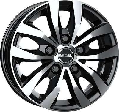 Produktbild von Alufelge Mak Load 5 6.5X16 5X114,3 Et 45 Black Mirror