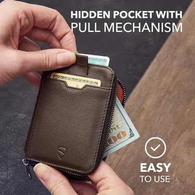 Zdjęcie produktu dla Vaultskin Portfel Skórzany RFID uni  Brązowy