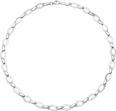 Produktbild von JOBO Collier Halskette 925 Silber 144 Zirkonia 45 cm Kette Silberkette