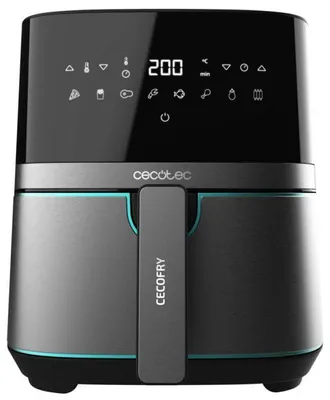 Produktbild von Cecotec Heißluftfritteuse 5,5 L Cecofry Full InoxBlack Pro 5500. 1700 W Tief Kochen
