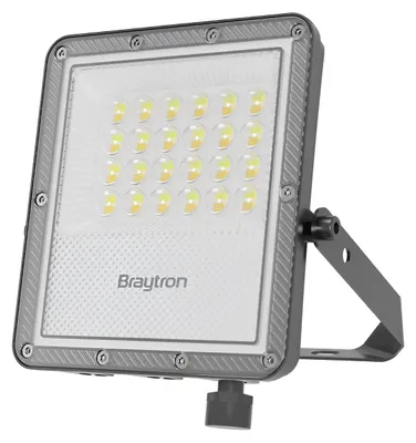 Productafbeelding van Braytron 20W LED-schijnwerper voor buiten, IP65 – Superheldere 2200LM-verlichting met kleurtemperatuurkeuze 3000K/4000K/6500K, waterdichte aluminium buitenverlichting