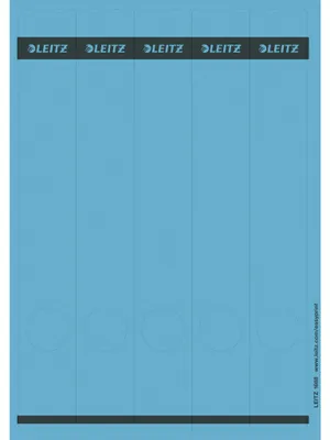 Produktbild von LEITZ Ordnerrücken Etikett 39 x 285 mm lang schmal blau 125 Etiketten
