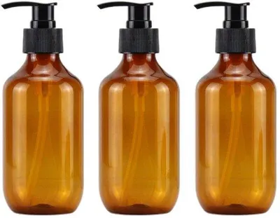 Produktbild von Seifen-Dispensator - 3 Stücke - 500 ml - Seifen-Pumpe - Leere Pumpe - Herstellbar - Seifen-Dispensatoren - Leere Pumpe - Seifen-Dispensatoren für Küche, Bad und Dusche - Braun