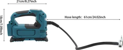 Produktbild von Smarte Luftpumpe - Handkompressor - Digitaldisplay - Auto-Stopp bis 31 bar - LED-Licht - 20V Li-Ion kompatibel - Ohne Akku - Für Autoreifen & Aufblasbares