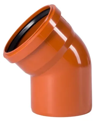 Immagine prodotto di Curva KG DN 160 45 Gradi per Tubi di Scarico - Boni-Shop