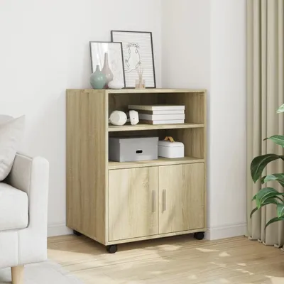 Produktbild von Rollschrank Sonoma-Eiche 60x48x81 cm Holzwerkstoff - Aktenschränke CC31200