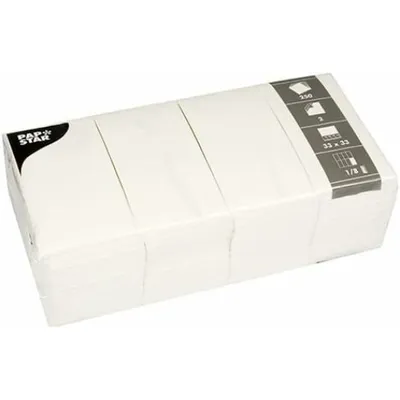 Zdjęcie produktu dla Papstar 82552, Biały, Bibułka, Monochromatyczny, 34 g/m², 330 mm, 330 mm