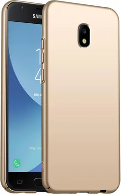 Produktbild von Handy Hard Case für Samsung Galaxy J7 2017 Hülle Slim Cover Matt Schutzhülle, Gold
