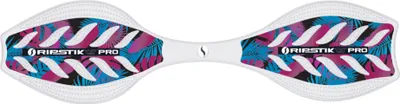 A white RipStik Air Pro waveboard with a tropical leaf pattern.