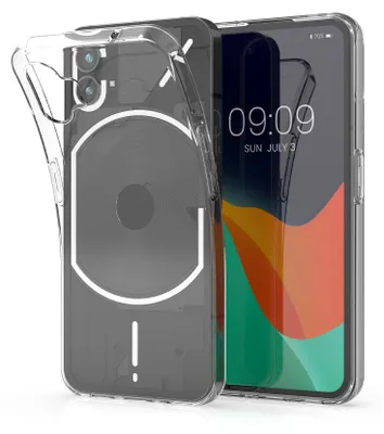 Produktbild von kwmobile Hülle kompatibel mit Nothing Phone (1) - Silikon Handyhülle transparent - Handy Case in Transparent