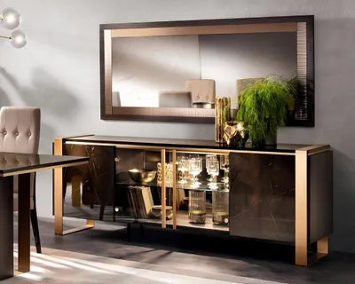 Immagine prodotto di Comò, credenza, comodini, credenze, soggiorno, stile barocco, mobile bar, specchio