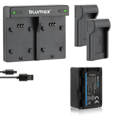Produktbild von 1x Akku + Lader für Panasonic VW-VBT190  E-K VW-VBK180  VW-VBT380 2020 mAh