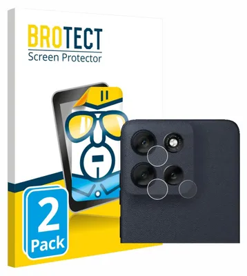 Produktbild von 2x Für Motorola Moto G56 (NUR Kameraschutz) Schutzfolie BROTECT Displayschutz Display Schutz Folie Klar Transparent