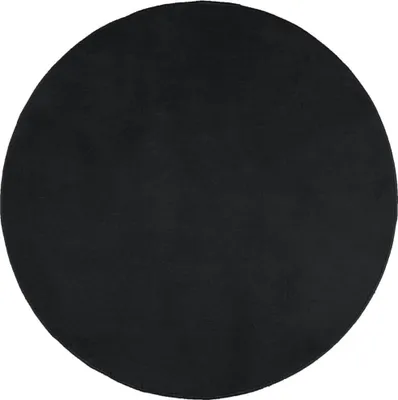 Image de Tapis OVIEDO à poils courts noir Ø 200 cm