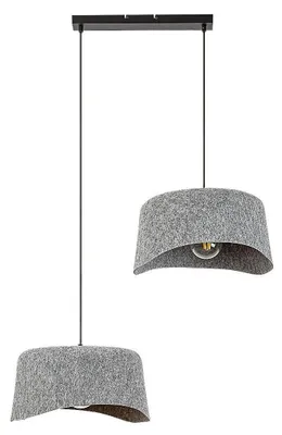 Obrázek produktu pro Rabalux Šedý závěsný lustr Farelia pro žárovku 2x E27 72190