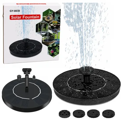 Immagine prodotto di Fontana Solare da Giardino per Laghetto 4 Ugelli 180l/h