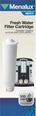 Immagine prodotto di Menalux Frischwasser Filterpatrone, Wasser Filter passend für Vollautomaten von AEG CF, Krups EA 69, Melitta, Siemens, MDF01