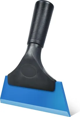 Produktbild von Abzieher Auto, Silikon Fensterabzieher, Scheibenabzieher Auto Klein, Duschabzieher Silikon, Wasserabzieher für Autofenster, Aufkleber, Reinigung, Badezimmer, Küchen, Spiegel, Glas, Blau