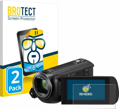 Produktbild von 2x Für Panasonic HC-V380 Schutzfolie BROTECT Displayschutz Display Schutz Folie Klar Transparent