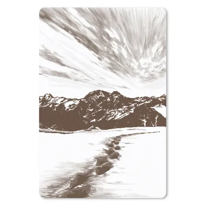 Produktbild von MuchoWow® Mauspad Mousepad Berg - Strand - Meer 40x60 cm - Mousepads - Maus Mat - Pad - Mausunterlage - Schreibtisch Accesoire
