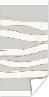 Produktbild von MuchoWow® Poster Linie - Abstrakt - Muster 60x120 cm - Wandschmuck