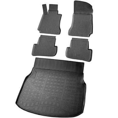 Produktbild von Fußmatten & Kofferraumwanne Set passend für  Mercedes C-Klasse | W204 Limousine | BJ 2007-2014